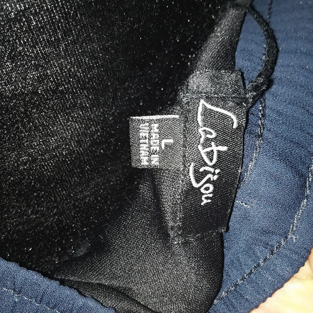 La Bijou Navy blue womens full length skirt - Picture 3 of 4